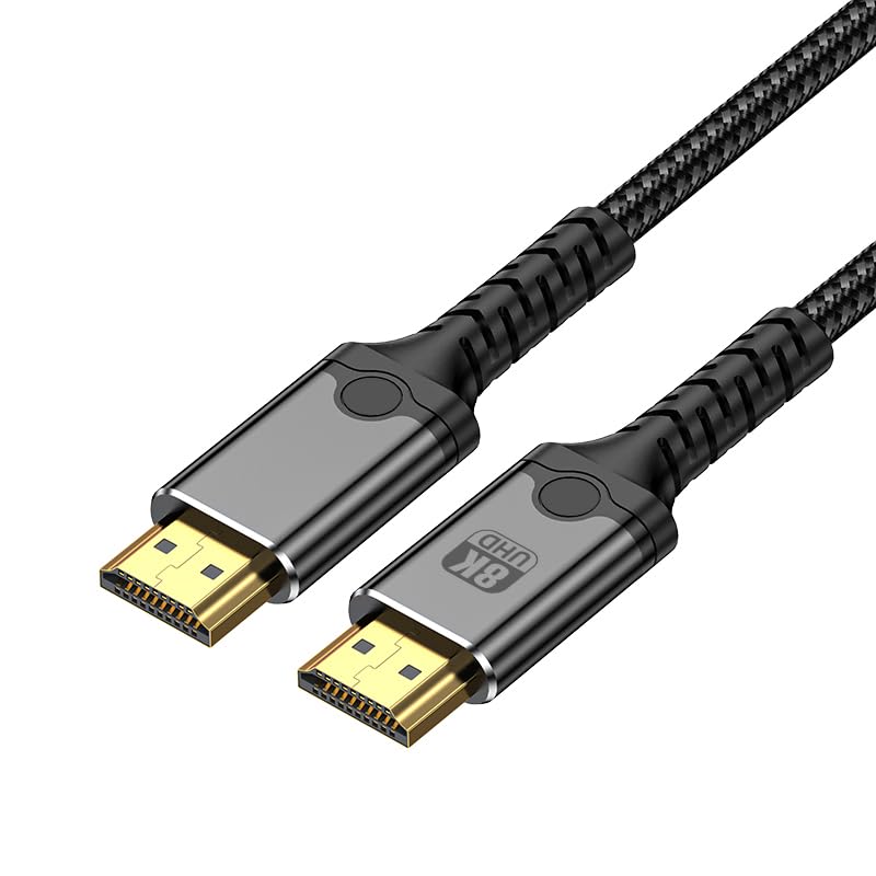 16K HD 2.2 Cable 10FT, 80Gbps Certified Ultra High Speed 16K@60Hz 8K@120Hz 4K@480Hz HD Cord Support HDR, HDCP DSC 1.2a, Compatible FreeSync G-Sync Gaming Monitor 4090 7900xtx