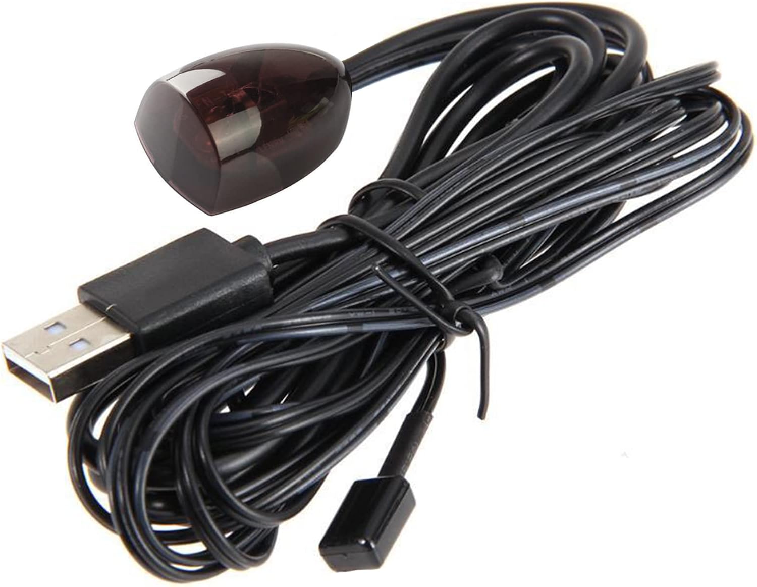 IR Repeater Transmitter Kit Up to 15FT Signal Range - Infrared Remote Control Extender Universal IR Blaster Emitter with Receiver for Cable Box/STB/Amplifier (USB Powered, 10FT)