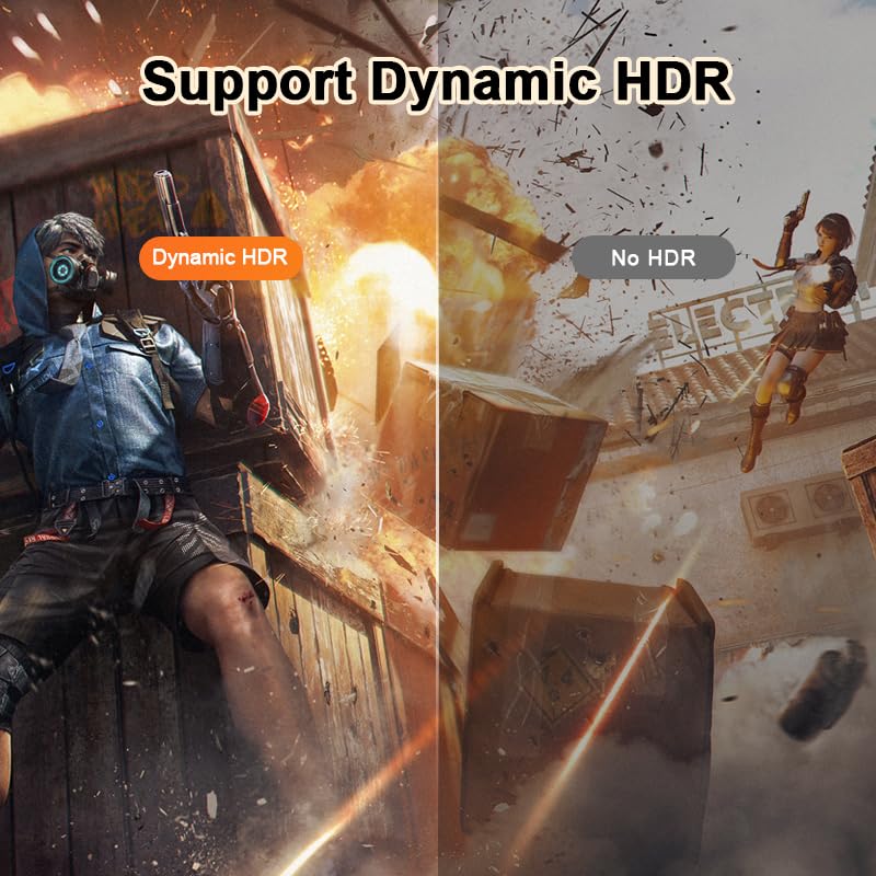 16K HD 2.2 Cable 10FT, 80Gbps Certified Ultra High Speed 16K@60Hz 8K@120Hz 4K@480Hz HD Cord Support HDR, HDCP DSC 1.2a, Compatible FreeSync G-Sync Gaming Monitor 4090 7900xtx
