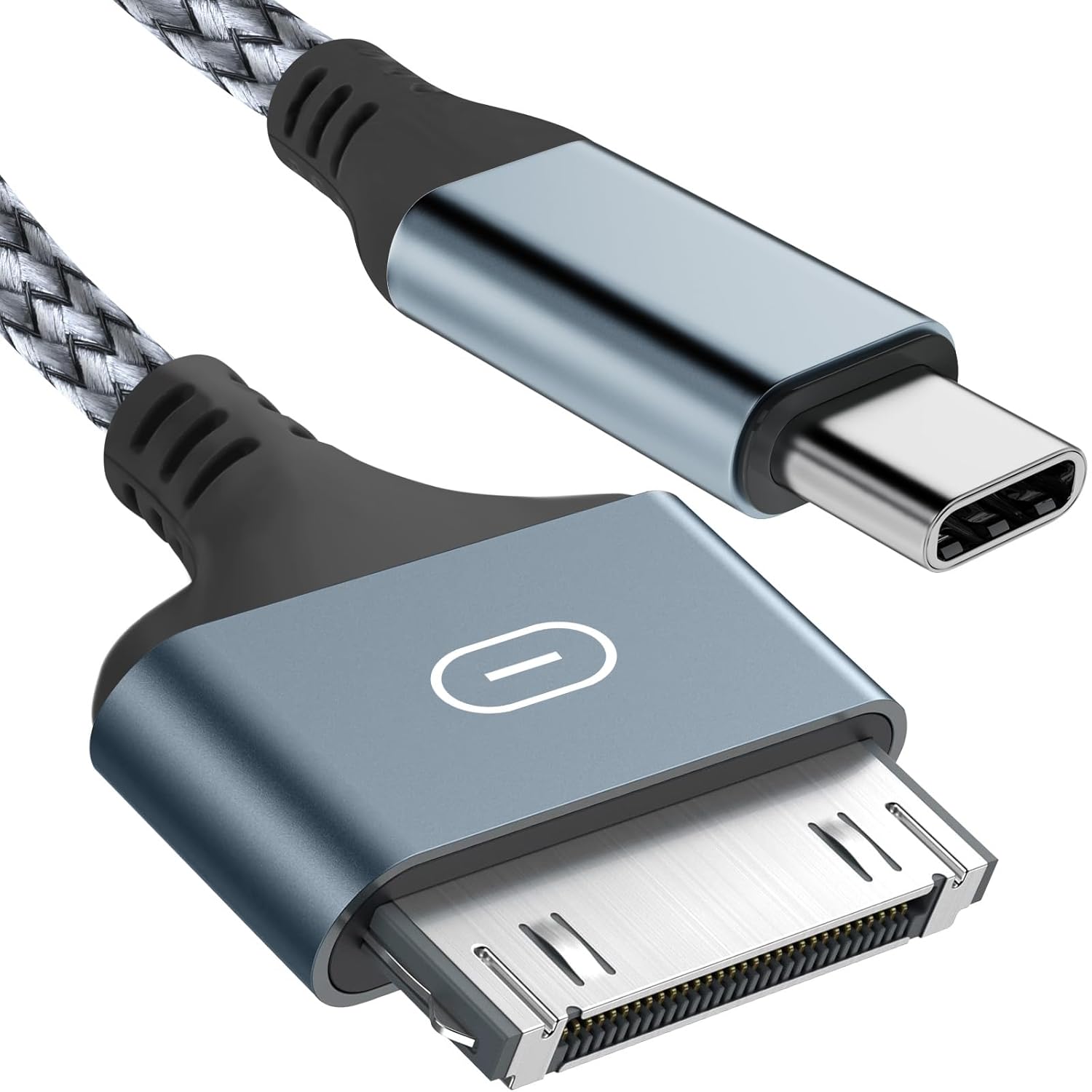 Herfair USB to 30 Pin Charger Cable Nylon Braided USB Charging Cord Compatible with i-Phone 4/4s/3G/3GS, iPad 1 2 3, iPod Touch 4 3 2 1, iPod Classic 3 2 1 (3FT)