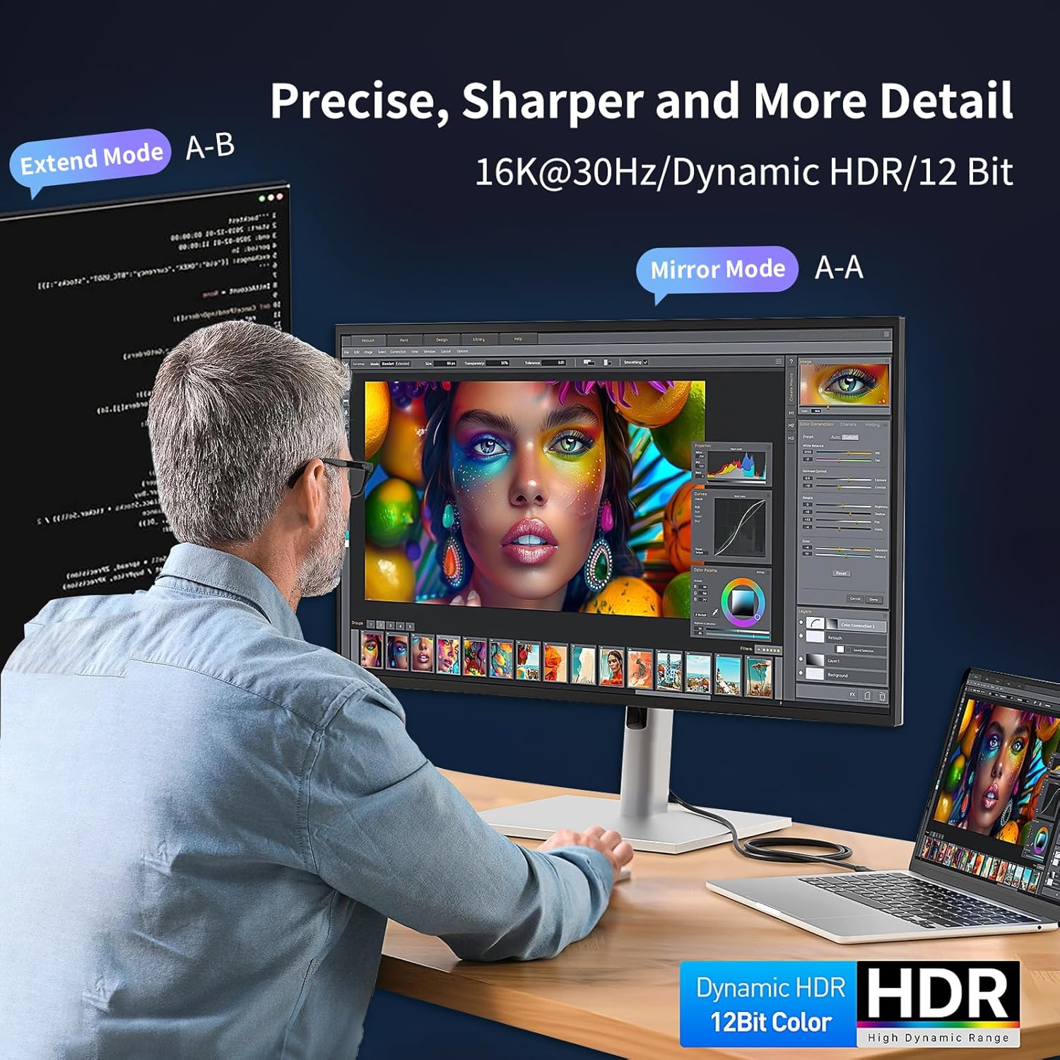 MaxRenard USB-C to DisplayPort 1.4 Cable 8K 60Hz, 4K/2K 240Hz Gaming-Grade, Thunderbolt 4/3 Compatible 32Gbps High-Speed, for MacBook M4/Dell XPS/Surface Pro & Gaming Monitors (3.3Feet)