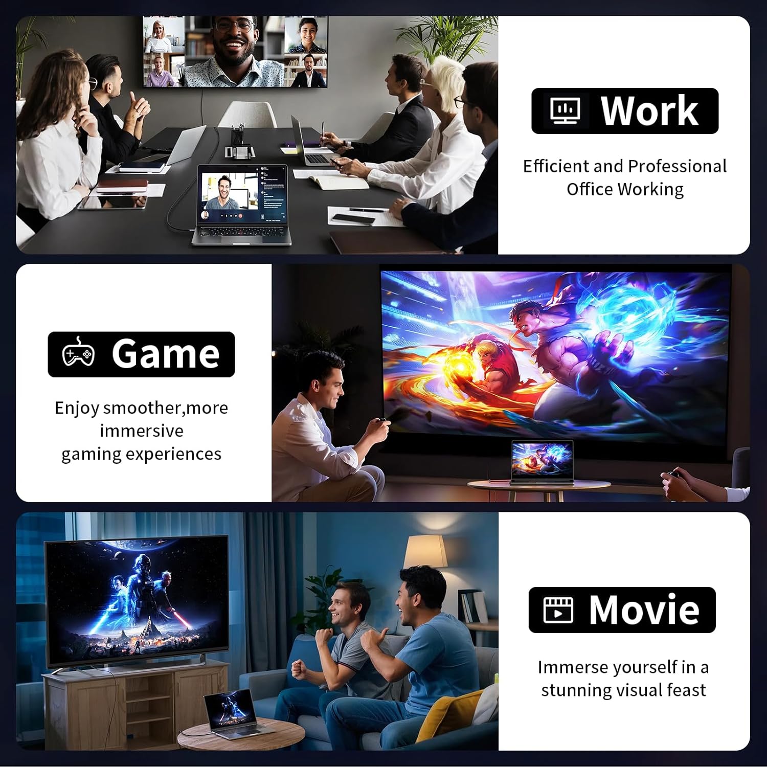 MaxRenard USB-C to DisplayPort 1.4 Cable 8K 60Hz, 4K/2K 240Hz Gaming-Grade, Thunderbolt 4/3 Compatible 32Gbps High-Speed, for MacBook M4/Dell XPS/Surface Pro & Gaming Monitors (3.3Feet)